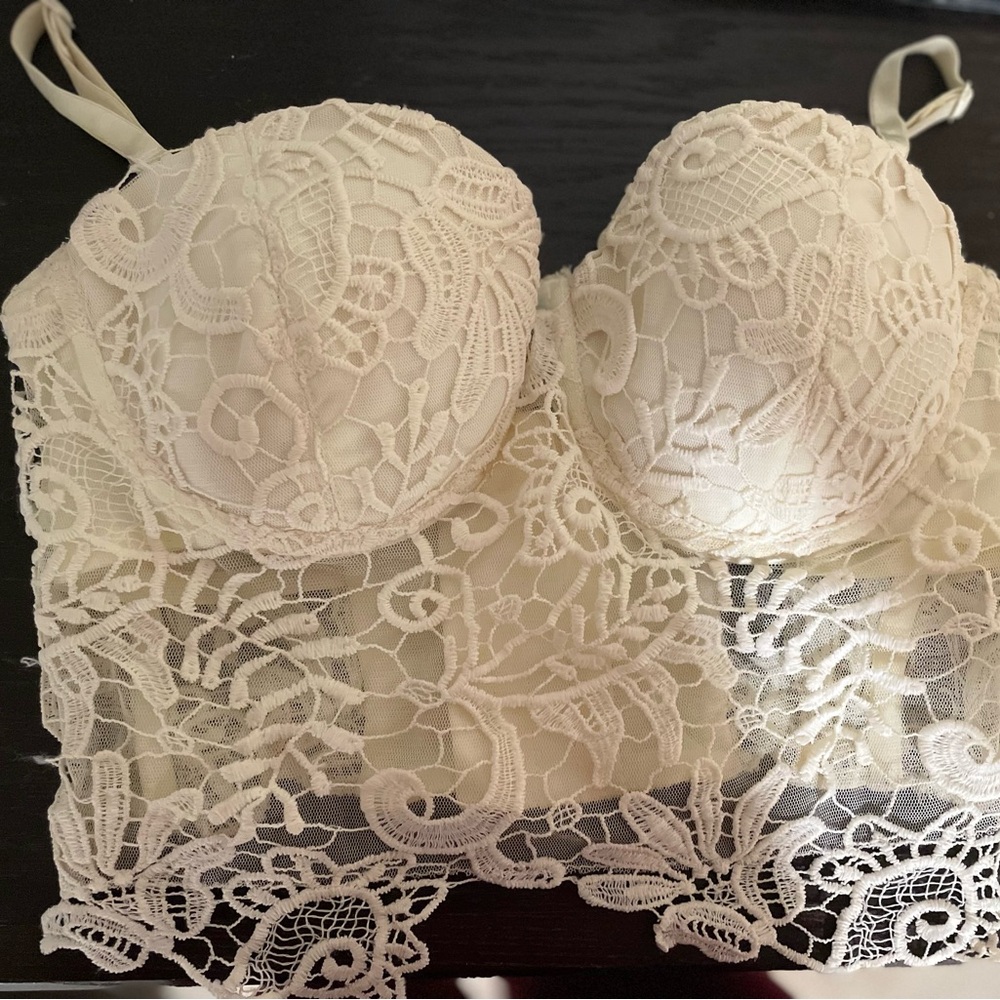 Elegant Lace Bustier from Bebe